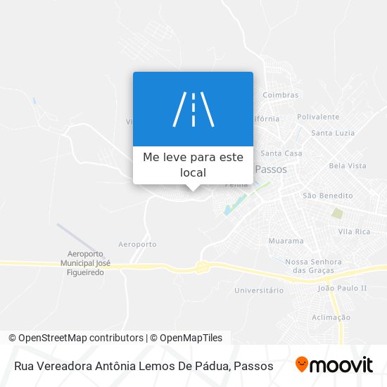 Rua Vereadora Antônia Lemos De Pádua mapa