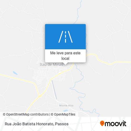 Rua João Batista Honorato mapa