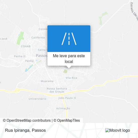 Rua Ipiranga mapa