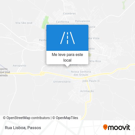 Rua Lisboa mapa