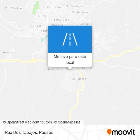 Rua Dos Tapajós mapa