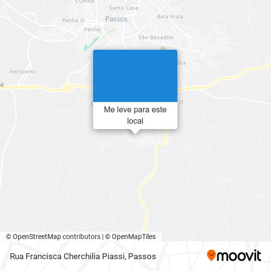 Rua Francisca Cherchilia Piassi mapa