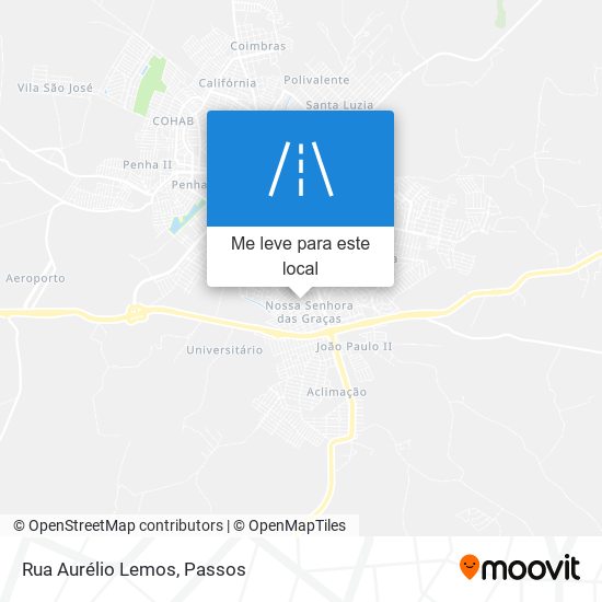 Rua Aurélio Lemos mapa