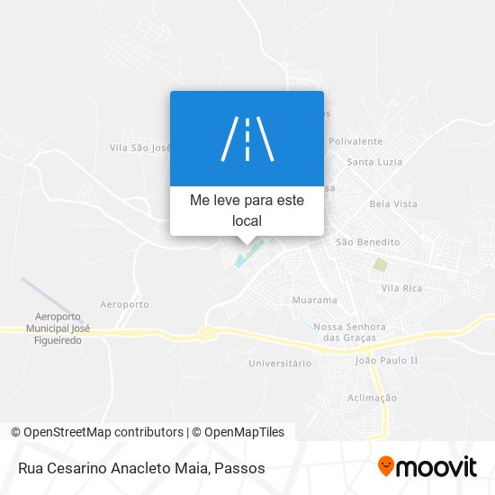 Rua Cesarino Anacleto Maia mapa