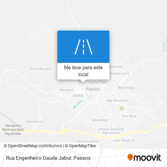 Rua Engenheiro Daude Jabur mapa