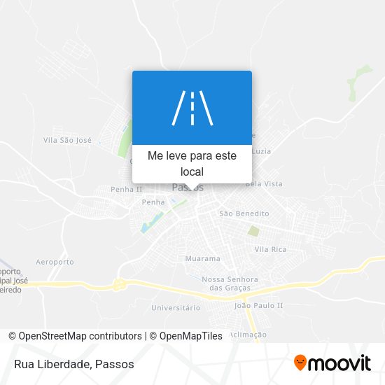 Rua Liberdade mapa