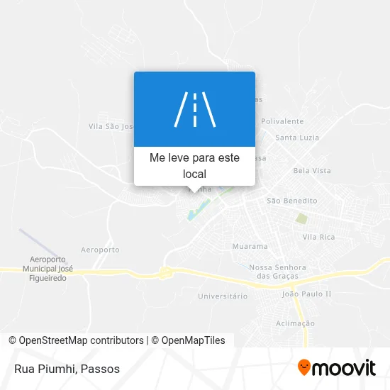 Rua Piumhi mapa