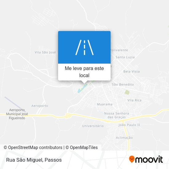Rua São Miguel mapa