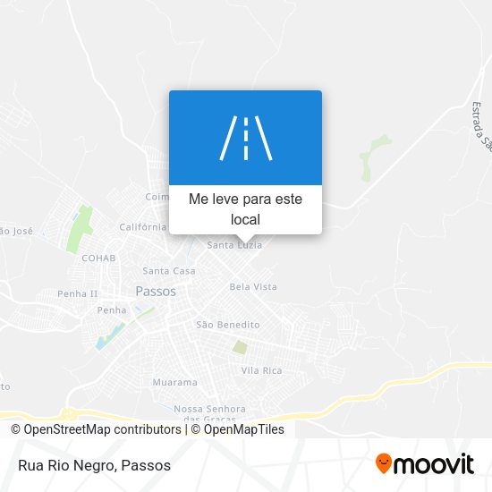 Rua Rio Negro mapa
