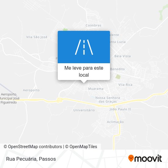 Rua Pecuária mapa