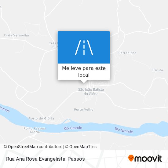 Rua Ana Rosa Evangelista mapa