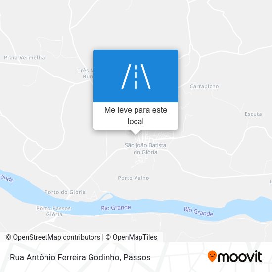 Rua Antônio Ferreira Godinho mapa