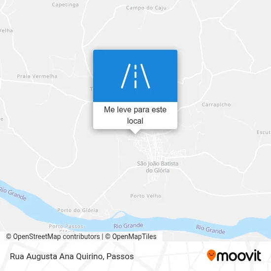Rua Augusta Ana Quirino mapa