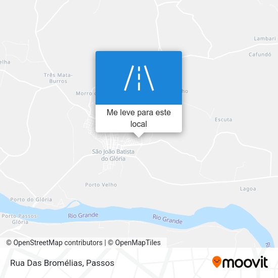 Rua Das Bromélias mapa