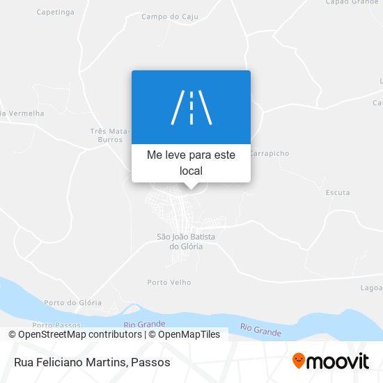 Rua Feliciano Martins mapa