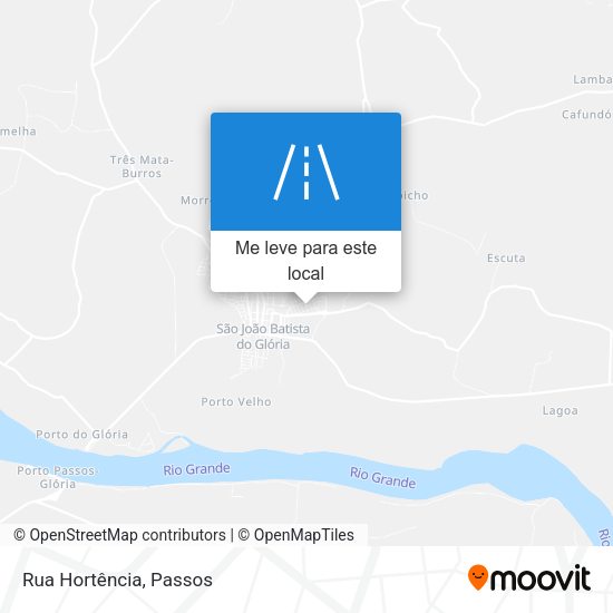Rua Hortência mapa