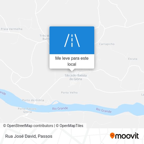 Rua José David mapa