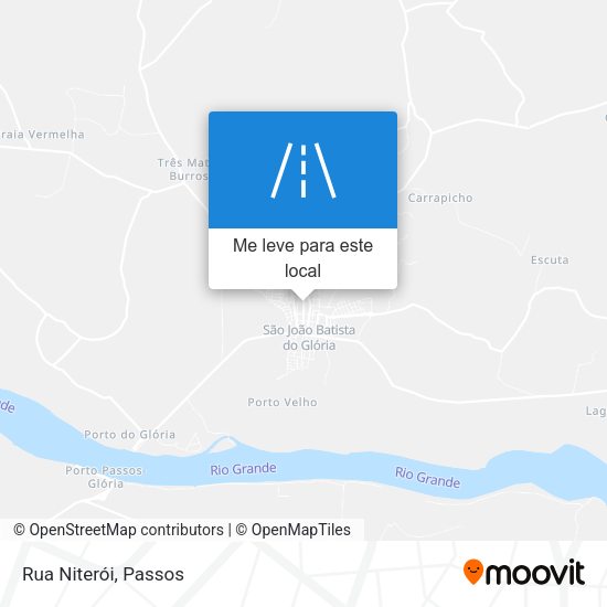 Rua Niterói mapa