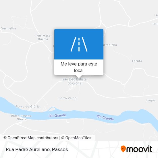 Rua Padre Aureliano mapa
