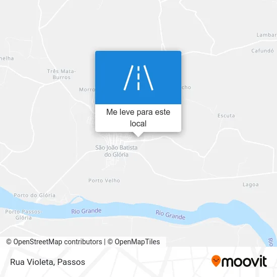 Rua Violeta mapa