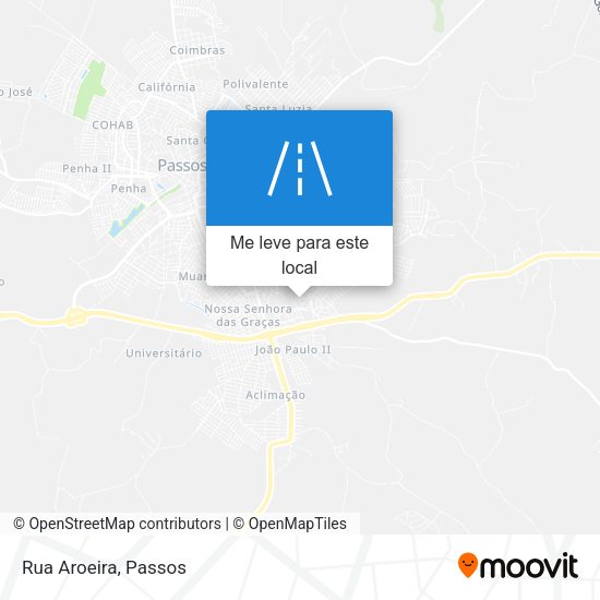 Rua Aroeira mapa