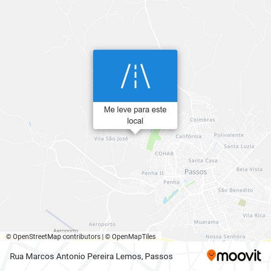 Rua Marcos Antonio Pereira Lemos mapa
