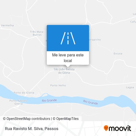 Rua Ravisto M. Silva mapa