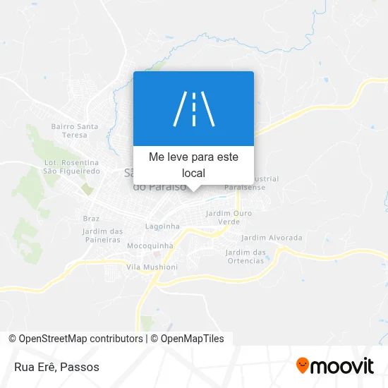 Rua Erê mapa