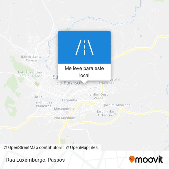Rua Luxemburgo mapa