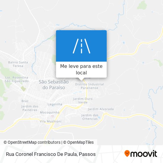 Rua Coronel Francisco De Paula mapa