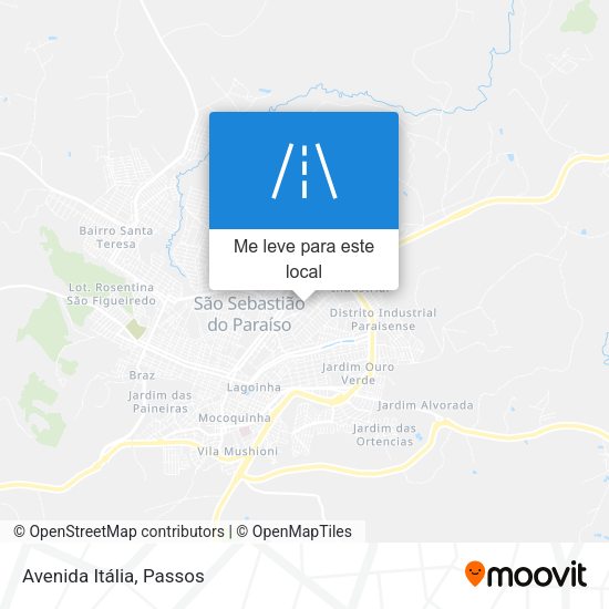 Avenida Itália mapa
