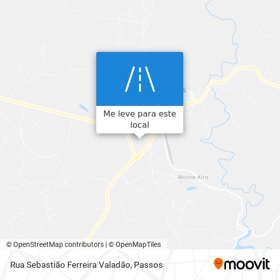 Rua Sebastião Ferreira Valadão mapa