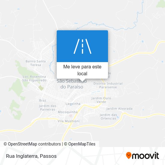 Rua Inglaterra mapa