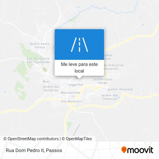 Rua Dom Pedro II mapa