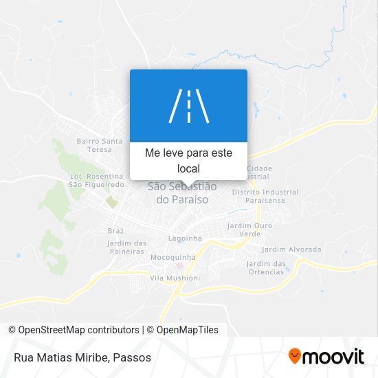Rua Matias Miribe mapa