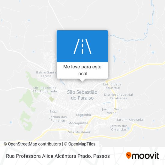 Rua Professora Alice Alcântara Prado mapa