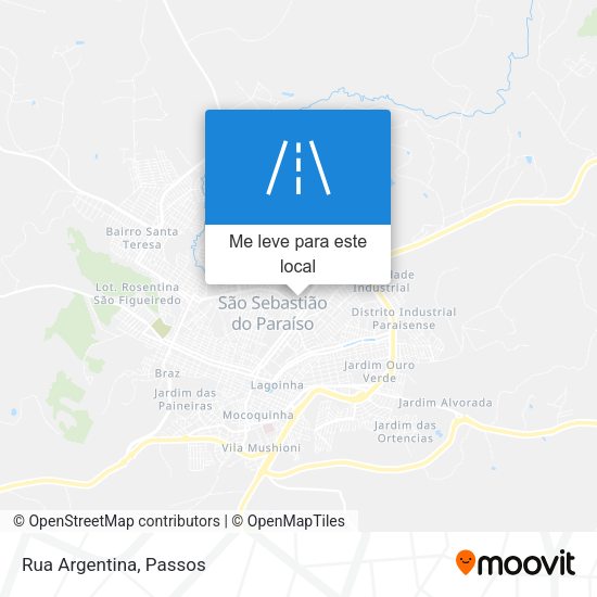 Rua Argentina mapa