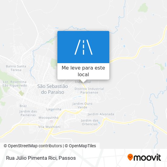 Rua Júlio Pimenta Rici mapa