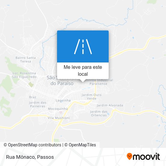 Rua Mônaco mapa