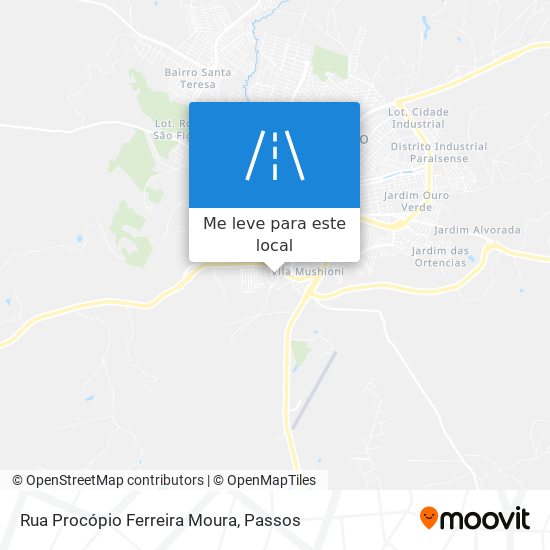 Rua Procópio Ferreira Moura mapa