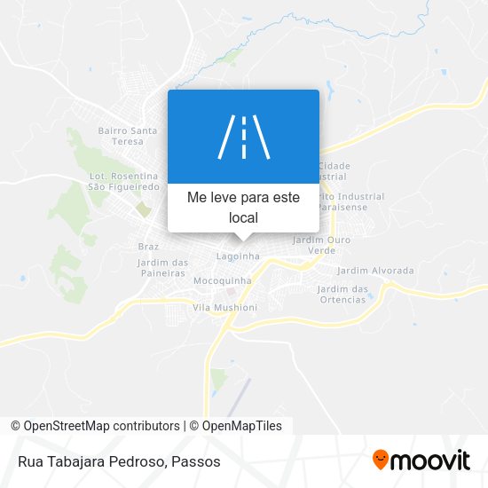 Rua Tabajara Pedroso mapa