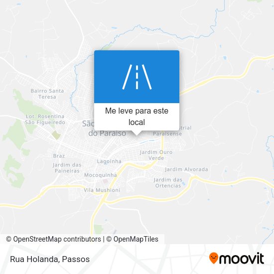 Rua Holanda mapa