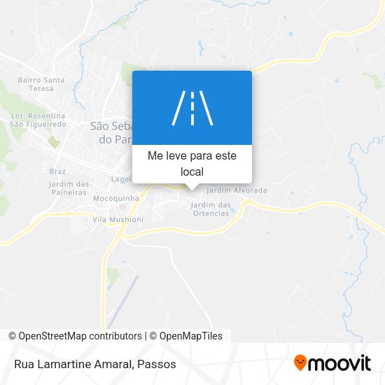 Rua Lamartine Amaral mapa