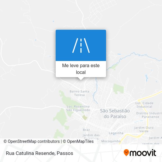 Rua Catulina Resende mapa
