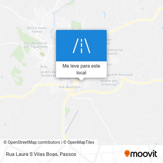 Rua Laura S Vilas Boas mapa