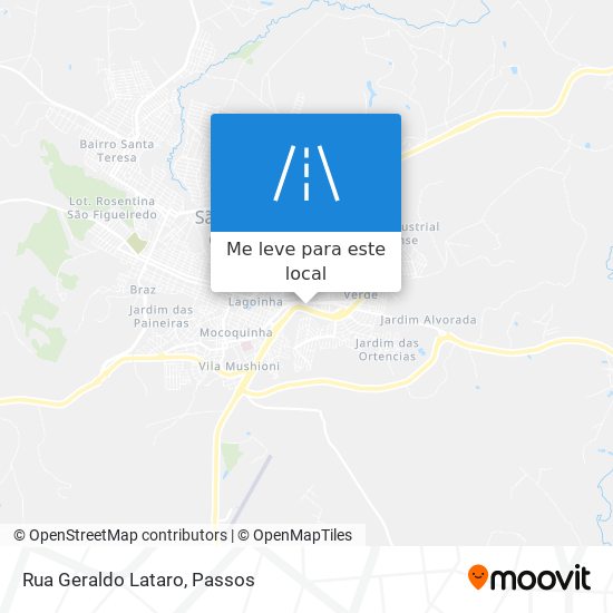 Rua Geraldo Lataro mapa