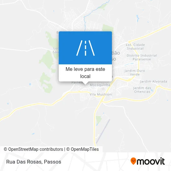 Rua Das Rosas mapa
