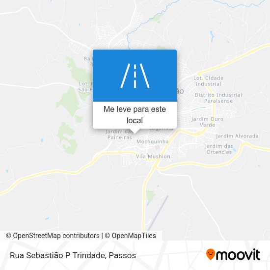 Rua Sebastião P Trindade mapa