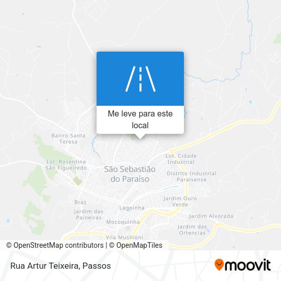Rua Artur Teixeira mapa