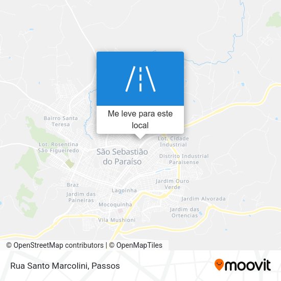 Rua Santo Marcolini mapa